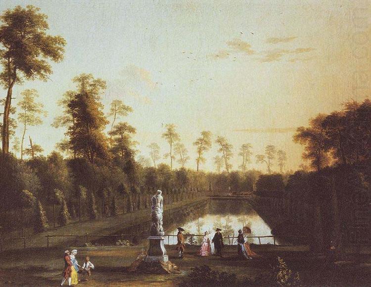 Parklandschaft mit Venusbassin im Berliner Tiergarten, Jacob Philipp Hackert